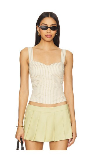 LIONESS Cobain Corset in Beige. | Revolve Clothing (Global)