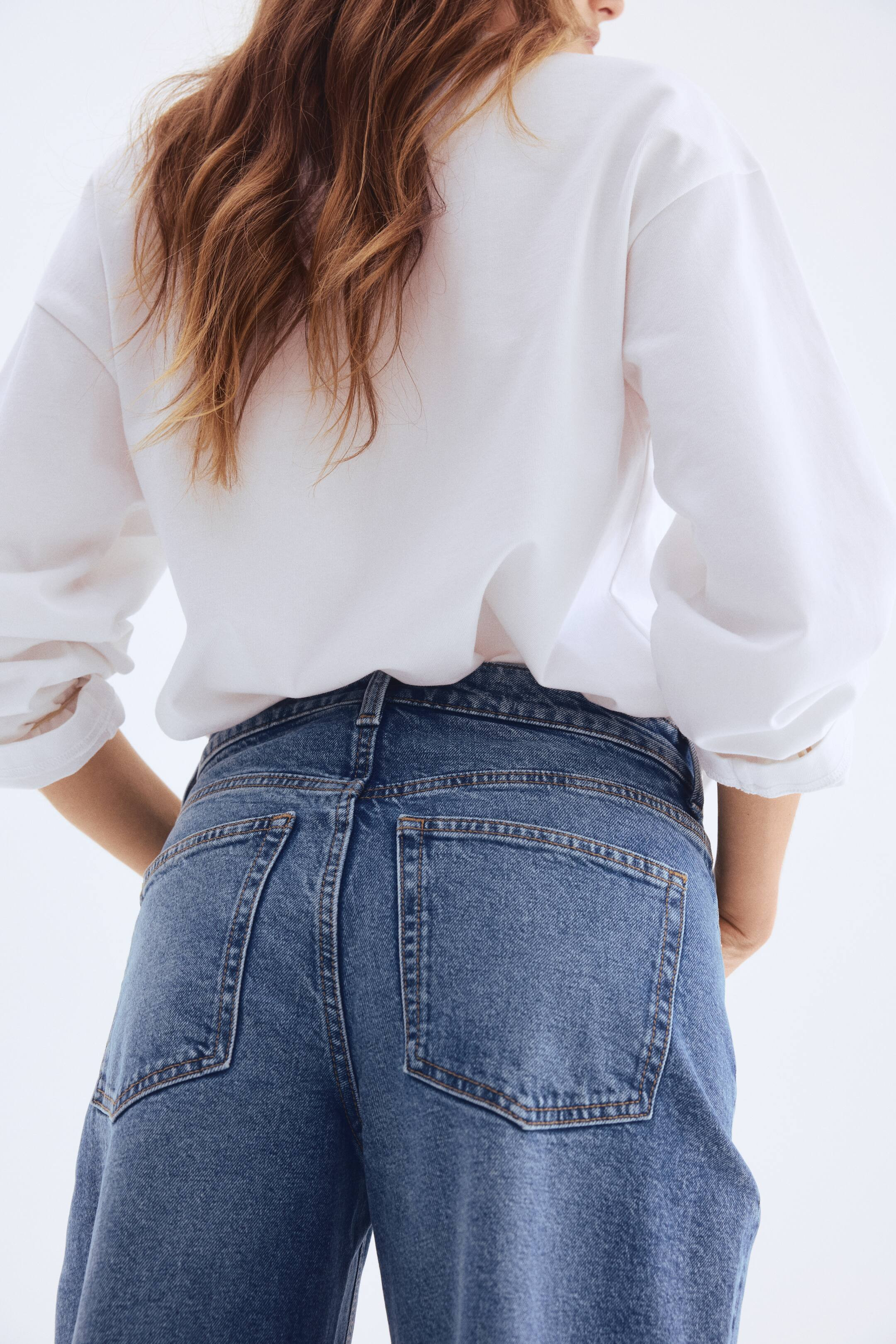 High Rise Wide-cut Jeans | H&M (US + CA)