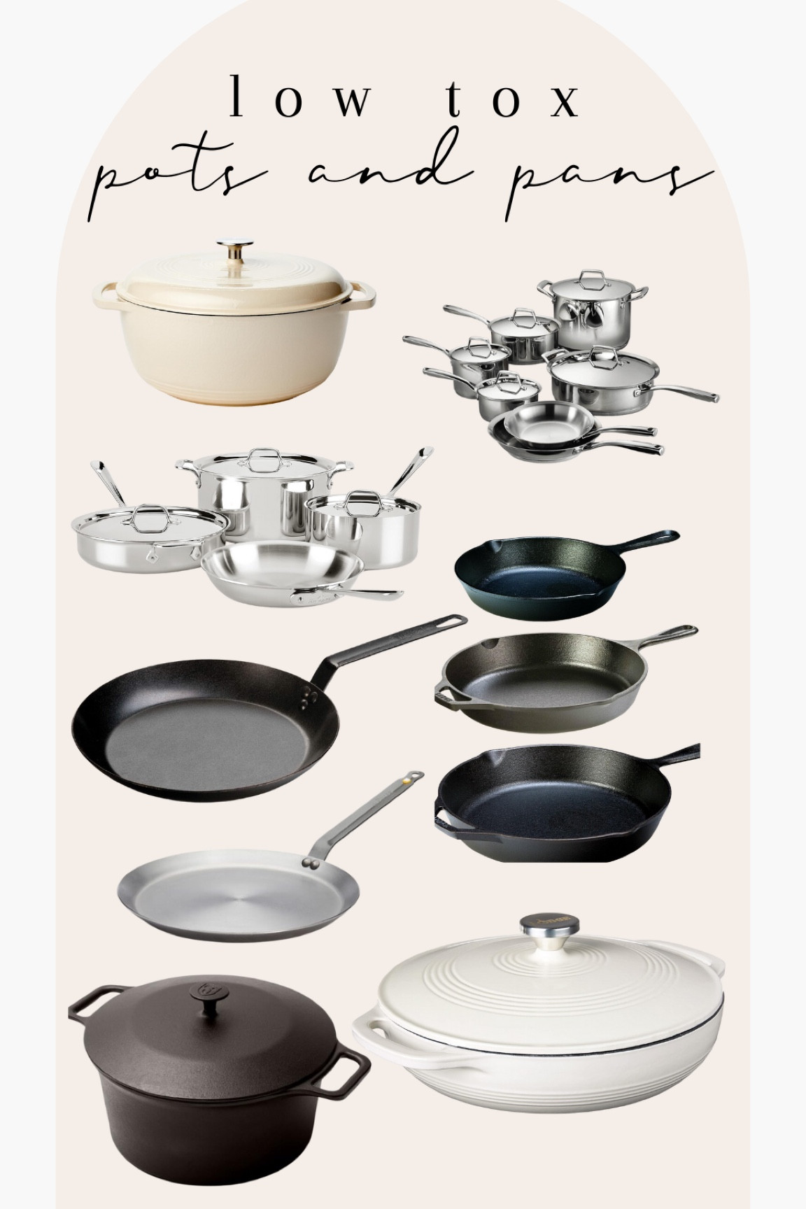 A single scratch on nonstick pans can release over 9,000 PFAS particles, and a broken coating can release more than 2 million nanoparticles. 

If this is the right time and a good season for your family to make the switch — here are some better, healthier, safer, low tox pots and pans options!