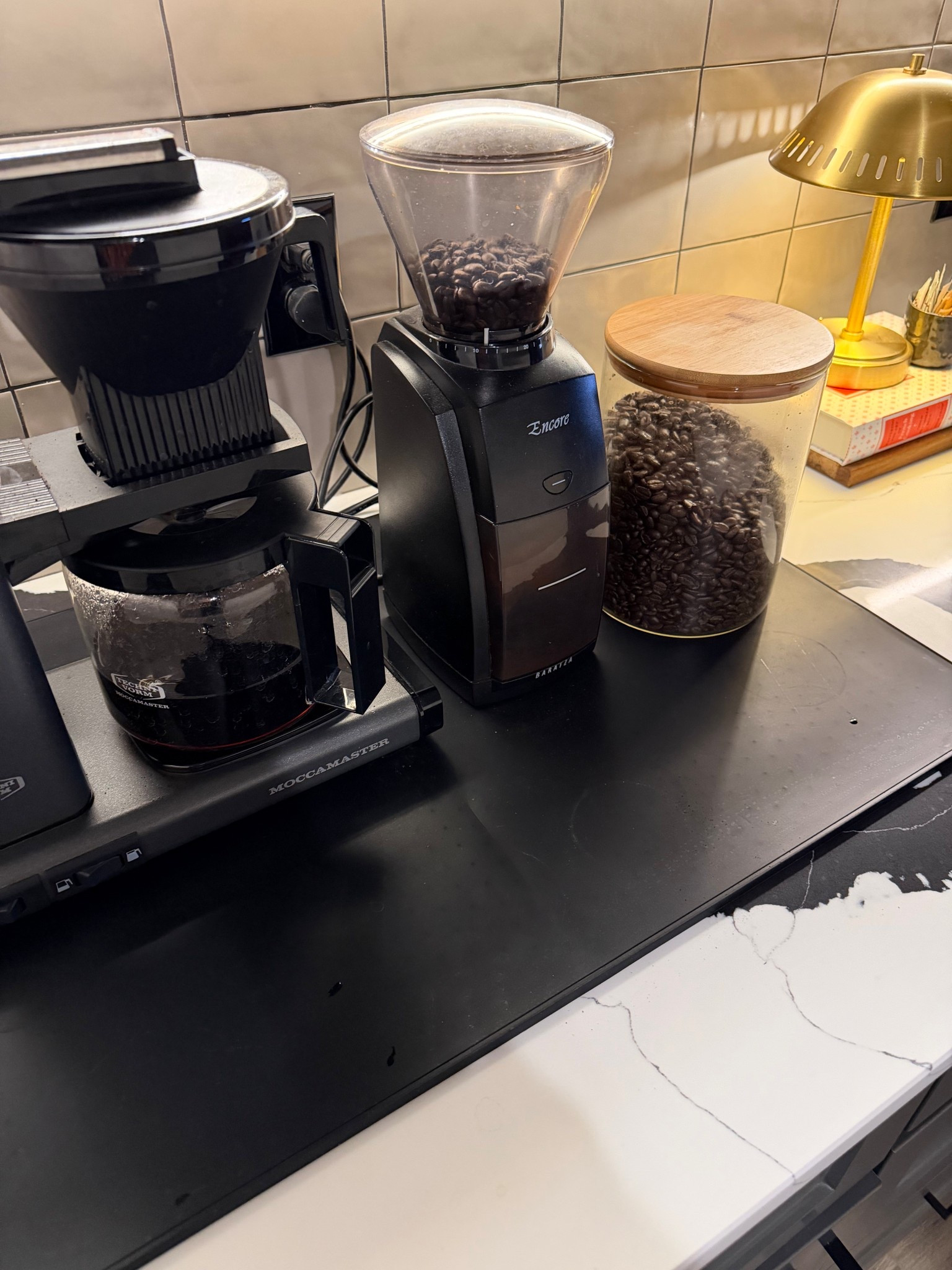 A coffee bar must have - the spill mat.

#LTKfoodie #LTKmorningroutine #LTKHome