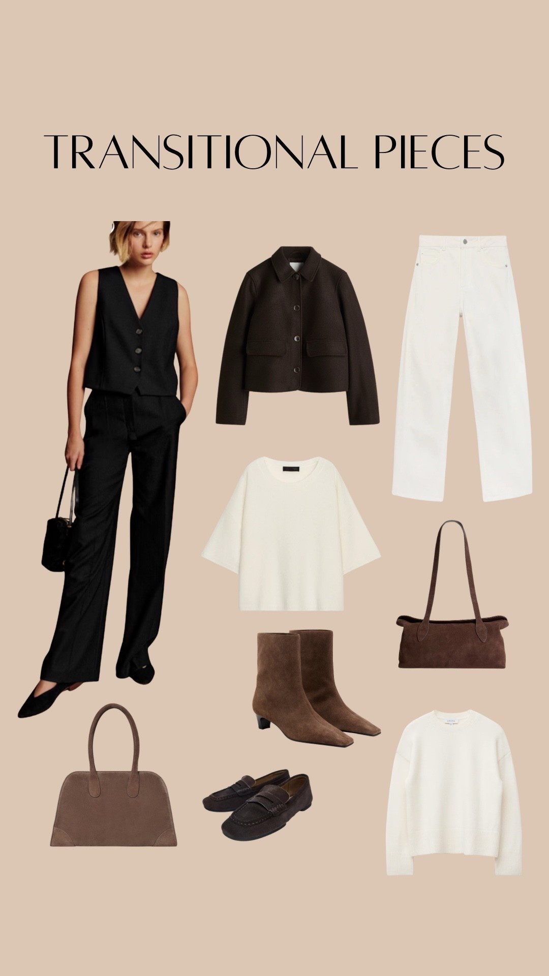 Chocolate brown jacket, brown suede boots, brown suede handbag, Sézane trousers, black work trousers, cream jeans, knitted t-shirt, brown suede loafers

#LTKStyleTip #LTKWorkwear #LTKShoeCrush