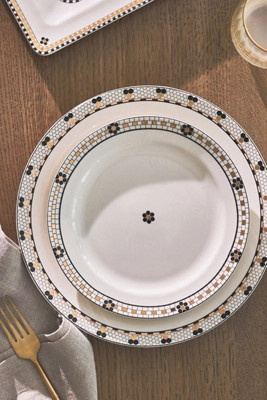 The Bistro Tile Stoneware Side Plates, Set of 4 | Anthropologie (US)