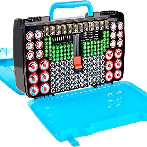 Amazon.com: Battery Organizer Storage Case with Tester, Double-Sided Batteries Box Holder Fits fo... | Amazon (US)