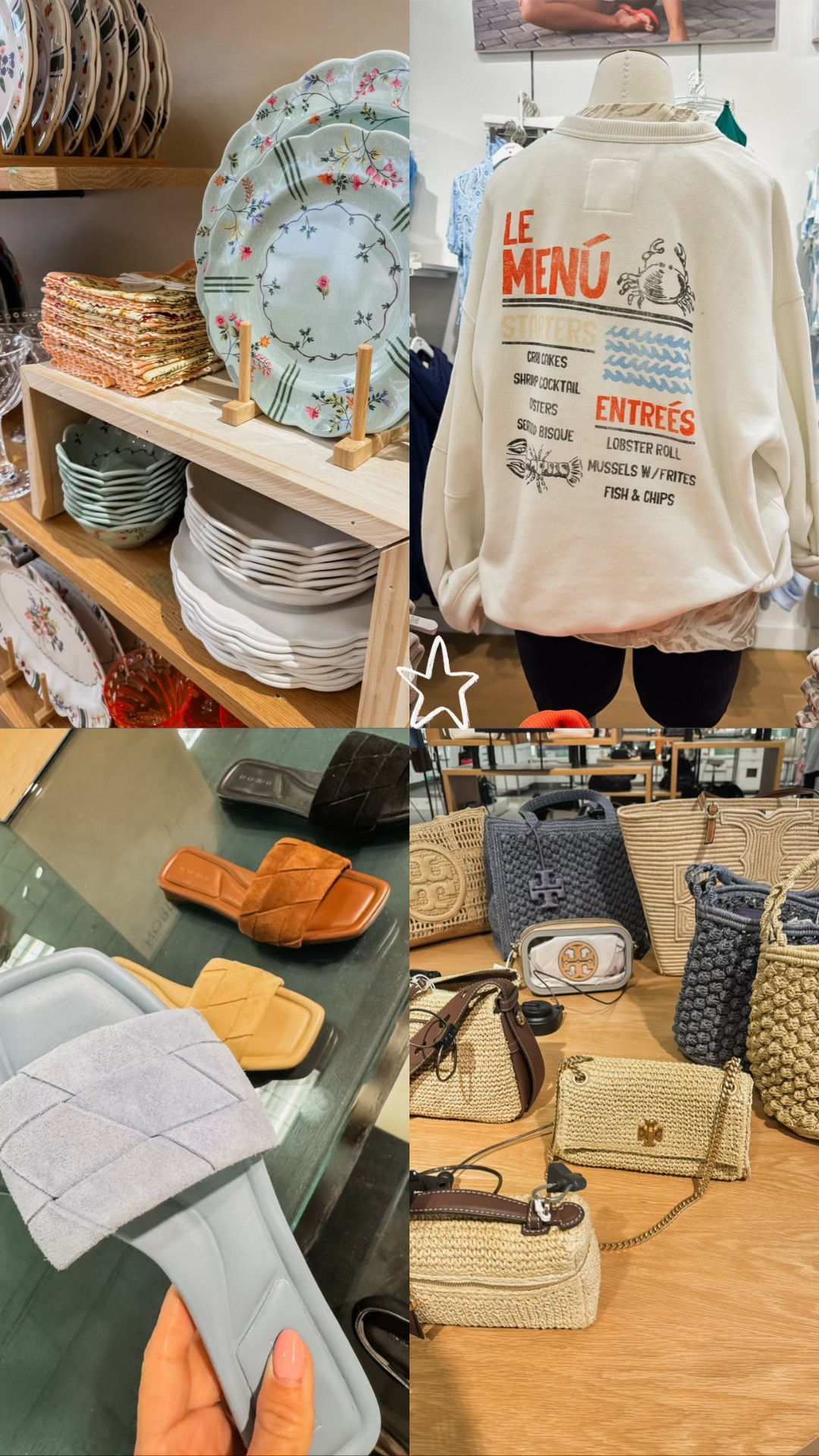 Caught my eye shopping today!! 
Spring perfect. 
Raffia bags. 
Graphic sweatshirt  

#LTKmomlife #LTKdayinmylife