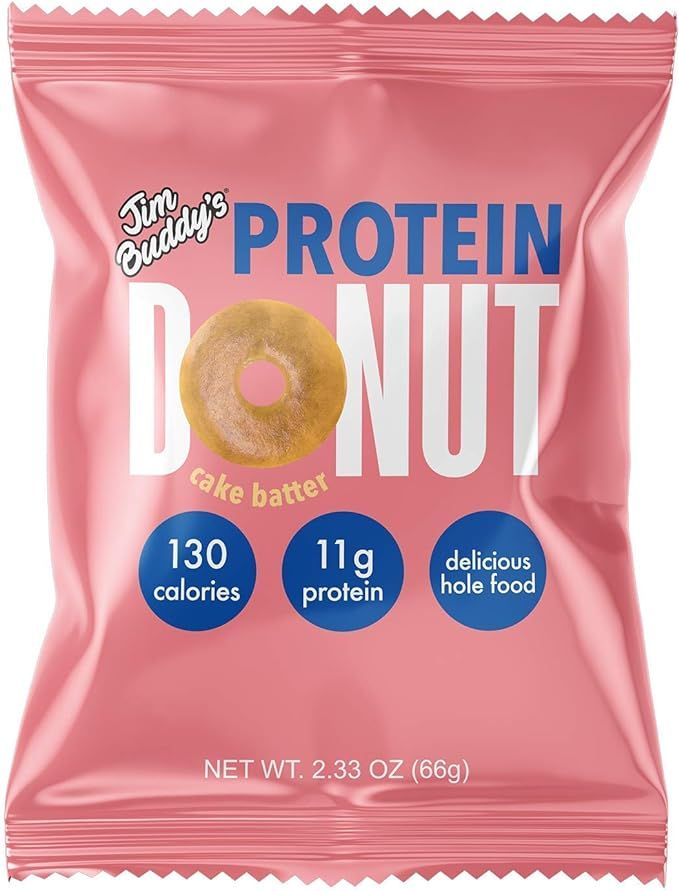 Jim Buddy's Protein Donuts, Low Carb with 11g of Protein, 2.12 oz (10 Pack, Cake Batter) | Amazon (US)