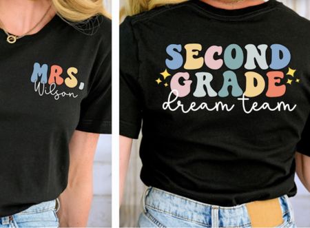 second grade teacher tshirt 