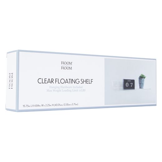 Clear Floating Shelf 15.75in x 4.8in | Five Below