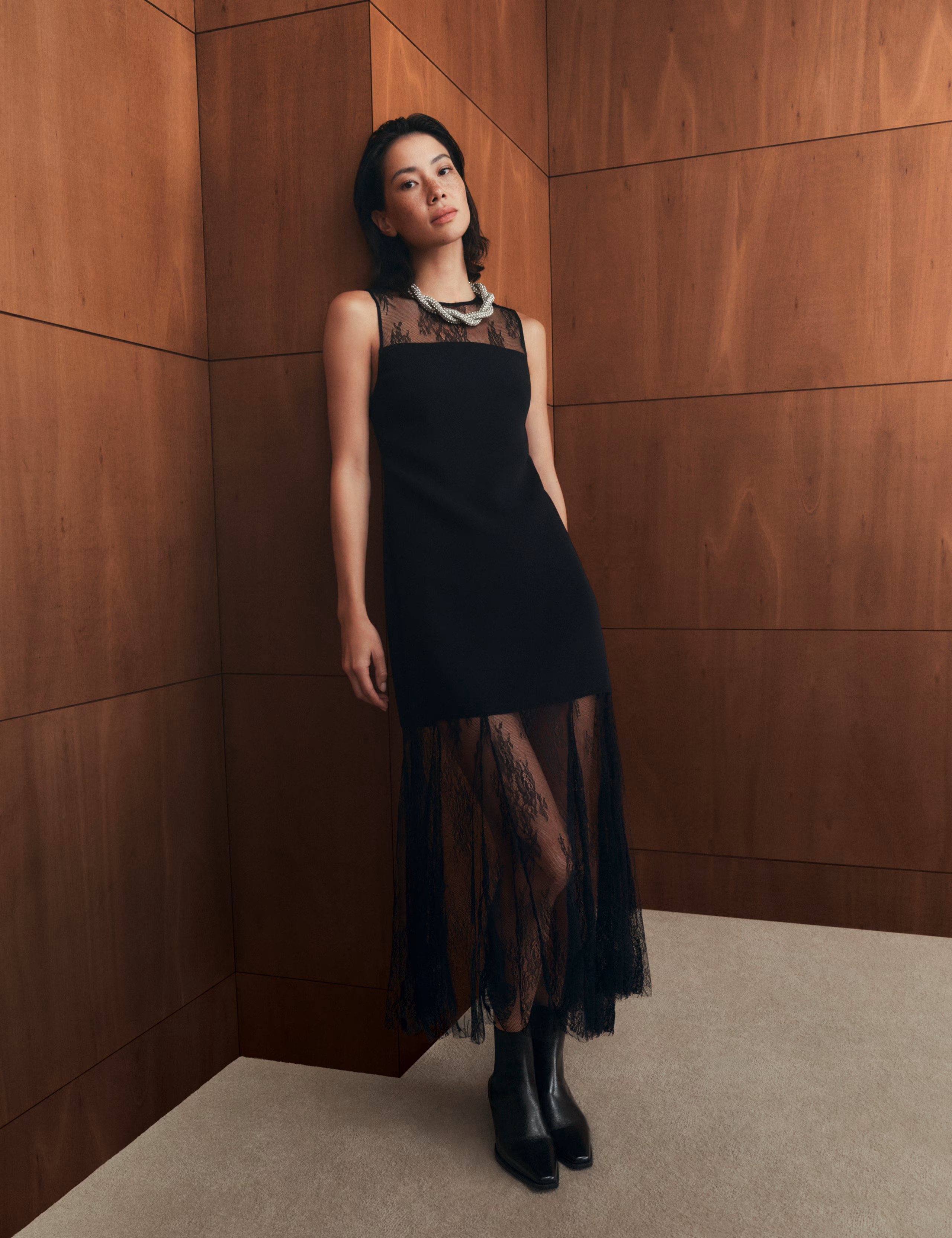 Sheer Lace Midaxi Dress | Marks & Spencer (UK)