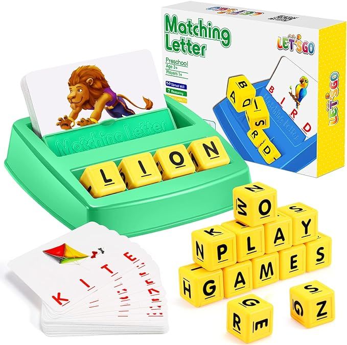 Toys for 3-8 Year Olds Boys Girls, Matching Letter Game Educational Games for Kids Ages 3-8 Birth... | Amazon (US)