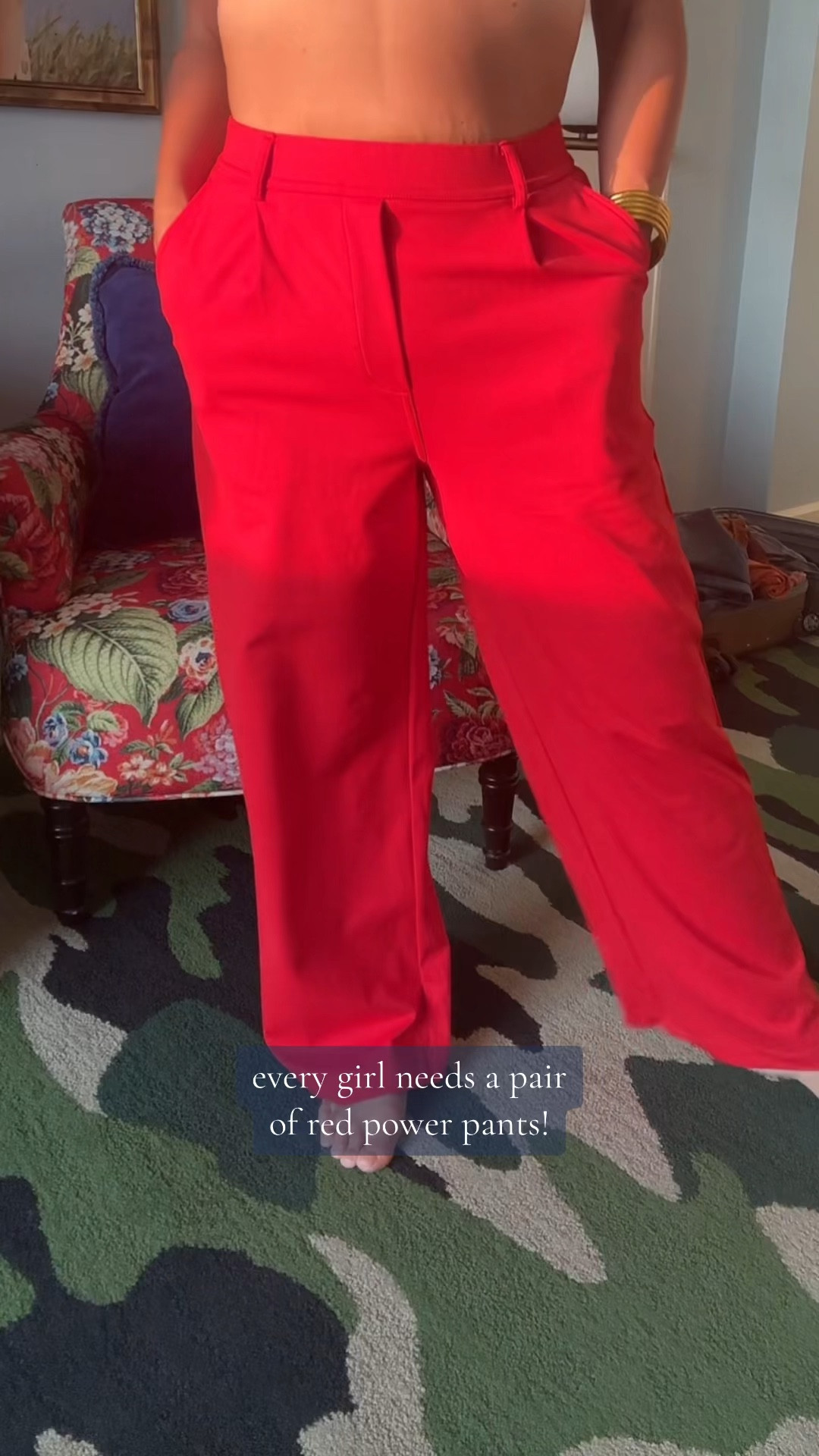 Red is the color of power. You need powerful pants in your wardrobe! 

#LTKVideo #LTKMidsize #LTKWorkwear
