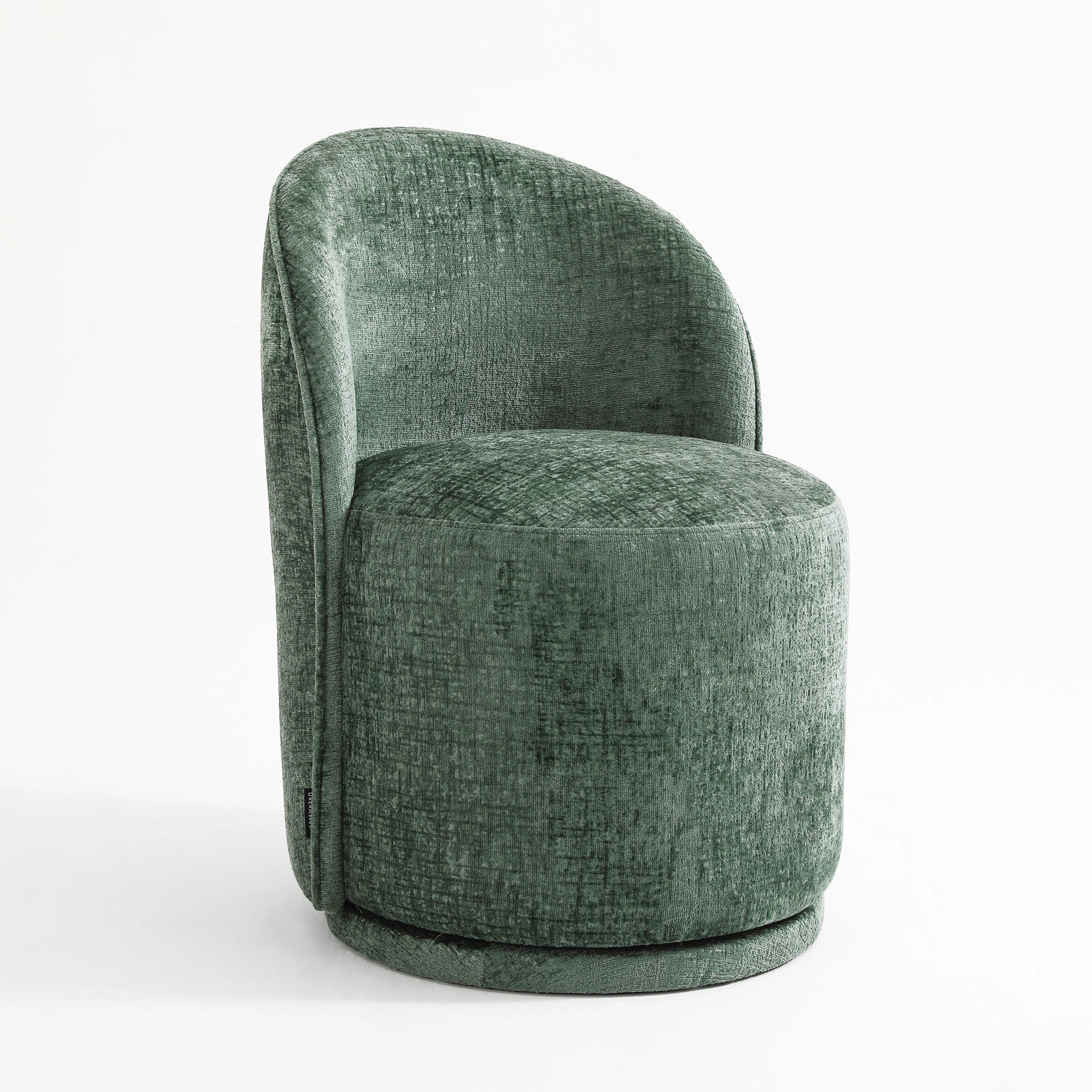 Pia Ricco Integrated Barrel Armless Swivel Fabric Dining Chair & Reviews | Wayfair | Wayfair North America