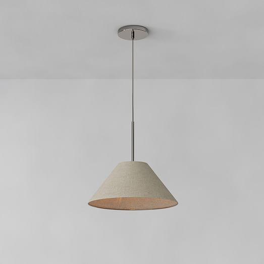 Sculptural Fabric Cone Pendant | West Elm (US)