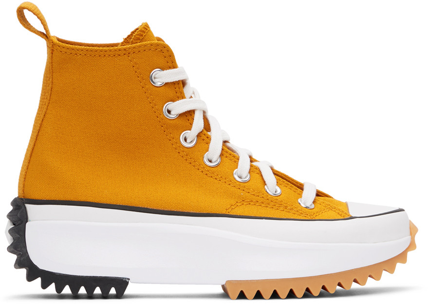 Orange Run Star Hike High-Top Sneakers | SSENSE