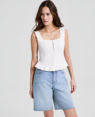 And Now This Women's Pointelle Knit Sleeveless Top, Macy's Exclusive - Macy's | Macy's