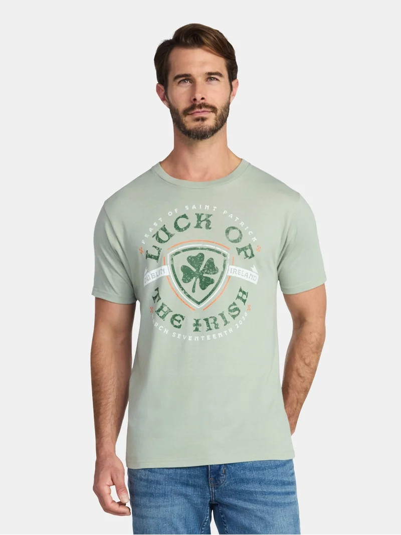 St. Patrick's Day Men's Graphic Tee from Way to Celebrate, Sizes XS-5XL | Walmart (US)