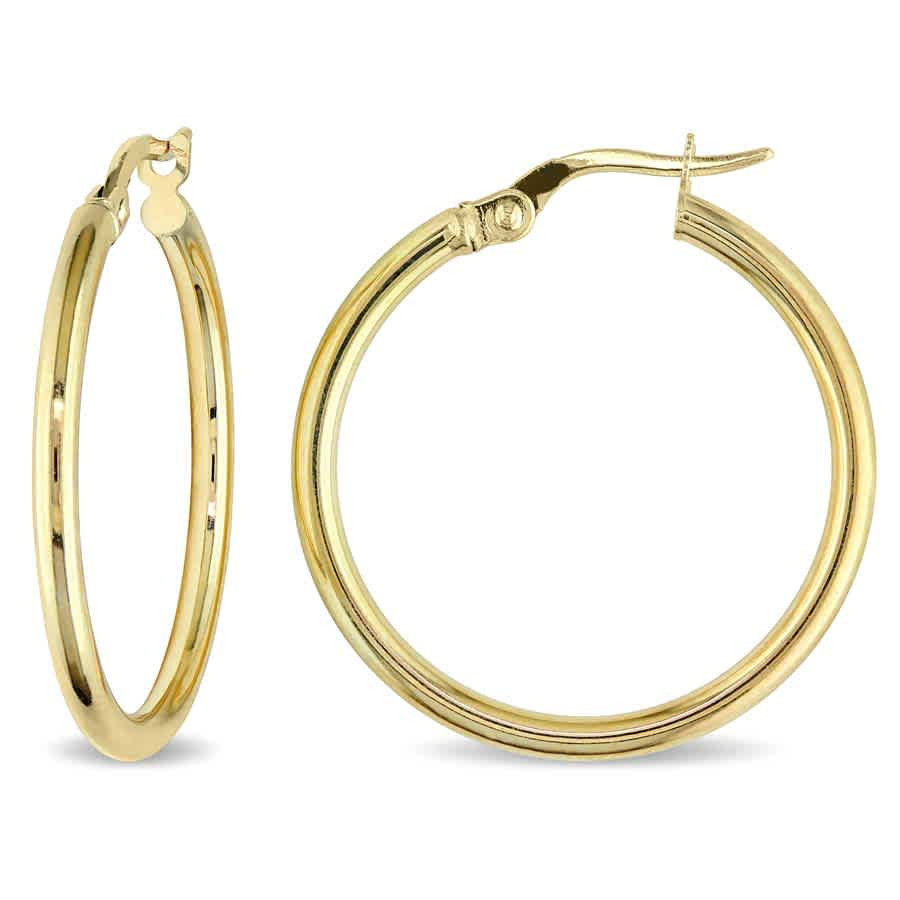 AMOUR Hoop Earrings In 10K Yellow Gold | Jomashop.com & JomaDeals.com