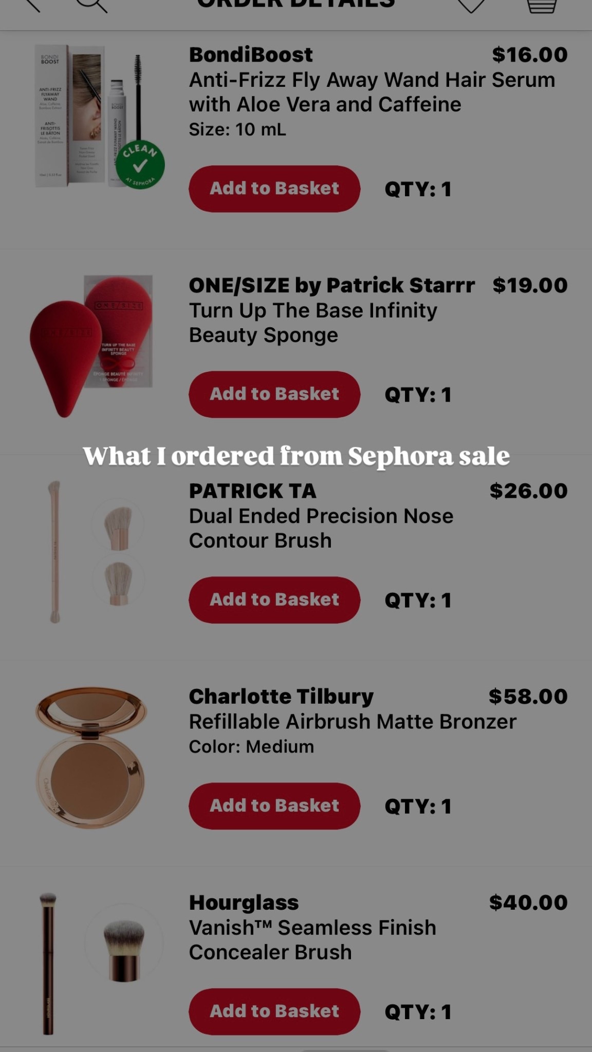What I ordered from Sephora’s sale!! Code: SAVEMORE 

#LTKBeauty #LTKSaleAlert #LTKFindsUnder50
