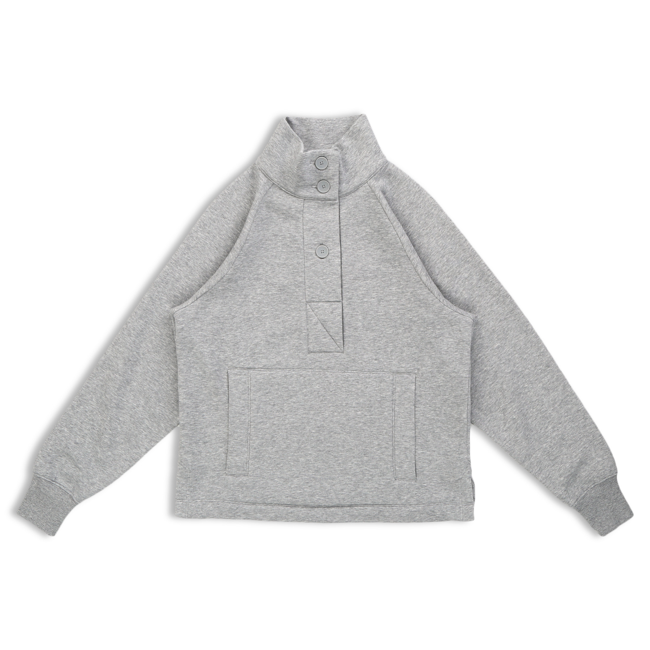 Free Assembly Women's Fleece Placket Popover Top with Raglan Sleeves - Walmart.com | Walmart (US)