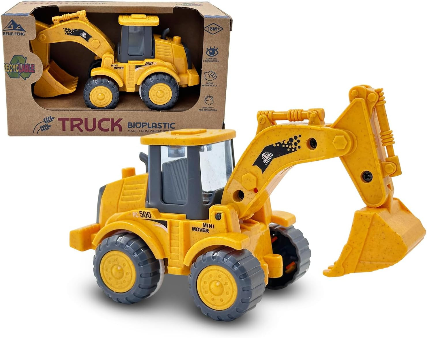 Construction Digger Toys, Excavator Truck Toy for 2 3 Year Old Boys | Amazon (UK)