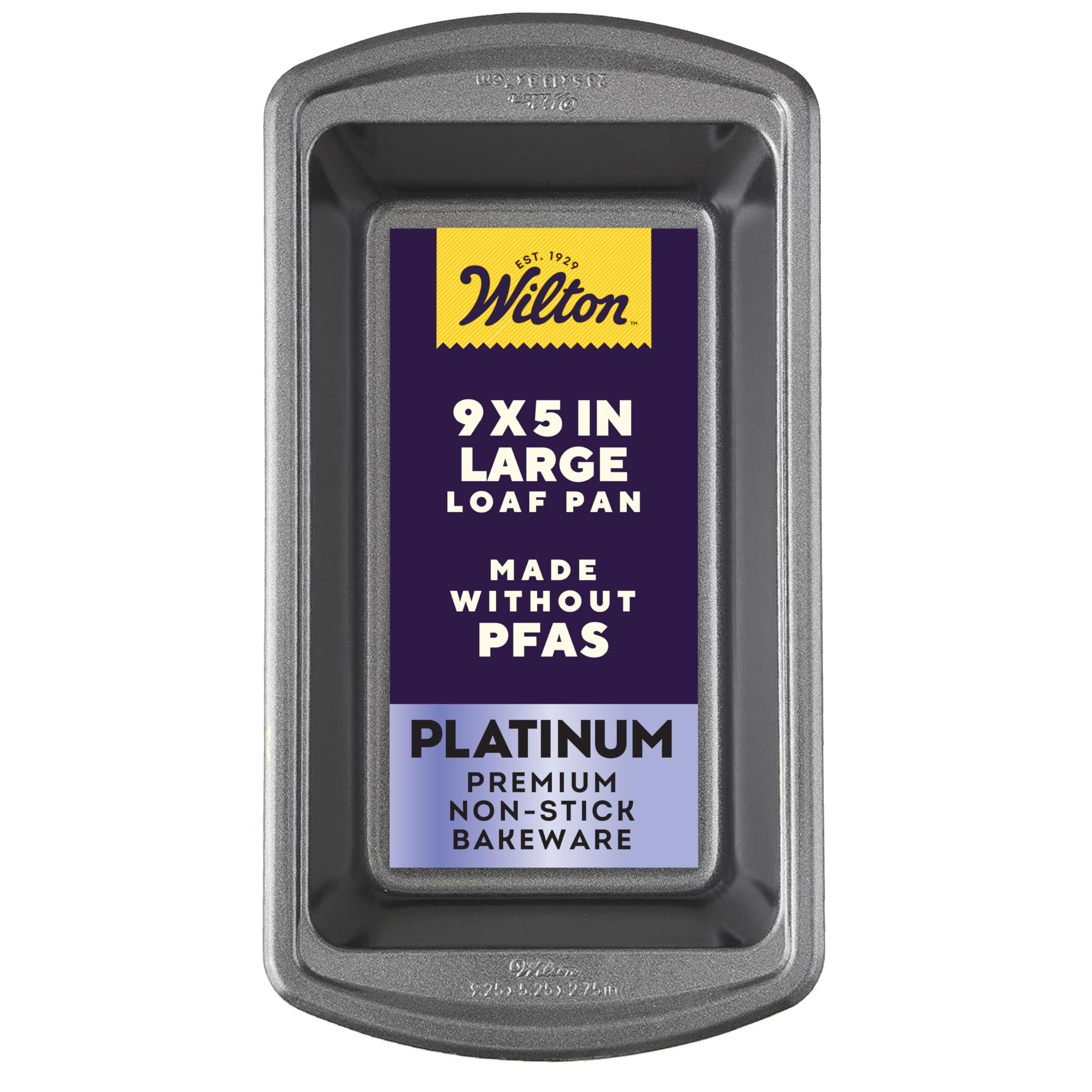 Wilton Platinum Non-Stick 9 x 5 in Loaf Pan, Stainless Steel Bakeware, Made without PFAS, Packagi... | Amazon (US)