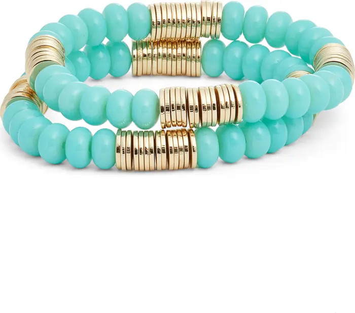 Set of Two Beaded Stretch Bracelets | Nordstrom