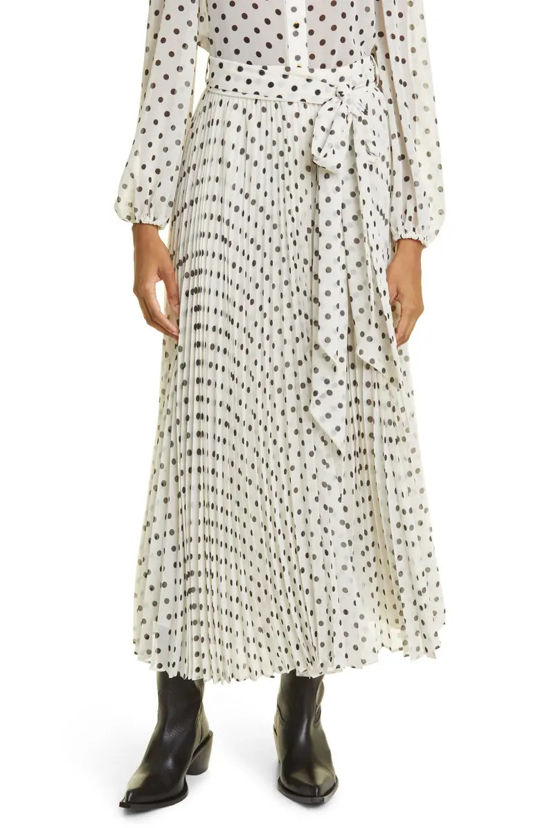 Polka Dot Sunray Pleated Skirt | Nordstrom