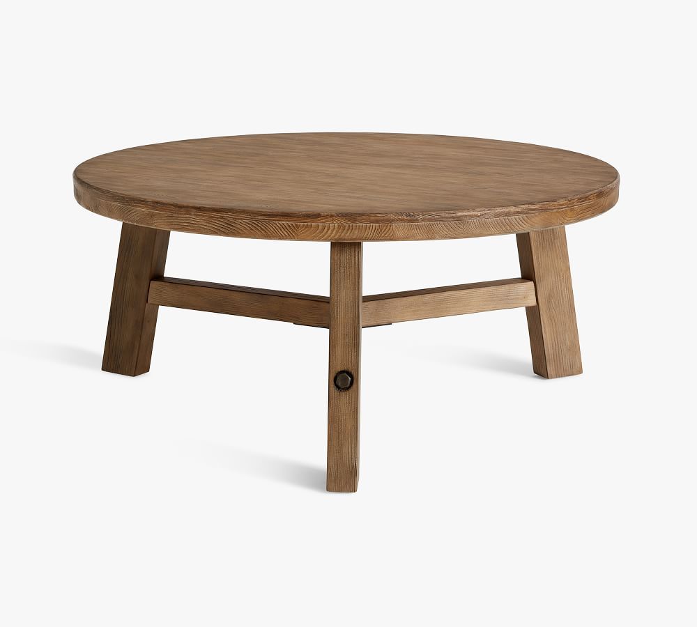 Rustic Farmhouse 44" Round Coffee Table | Pottery Barn (US)