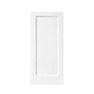 30 in. x 80 in. 1-Panel Hollow Core White Primed Composite MDF Interior Door Slab for Pocket Door | The Home Depot