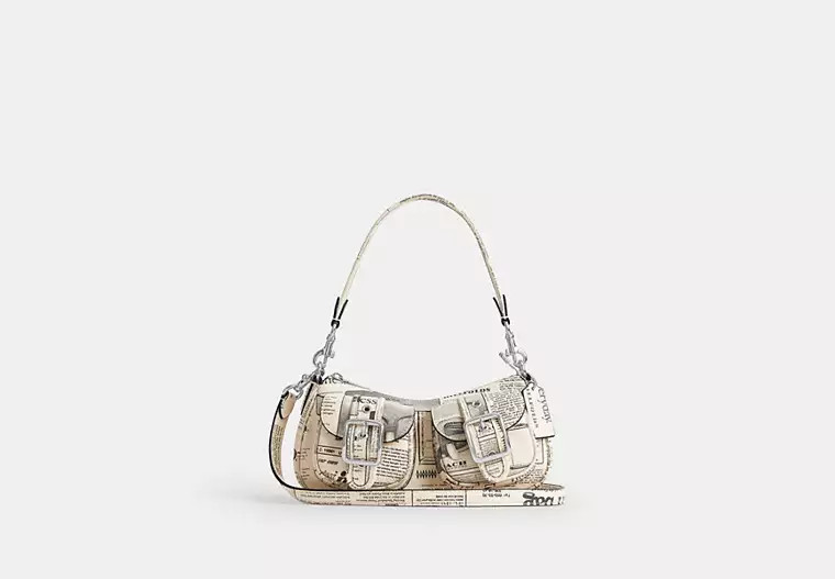 Ashton Shoulder Bag With Newspaper Print | Coach Outlet US