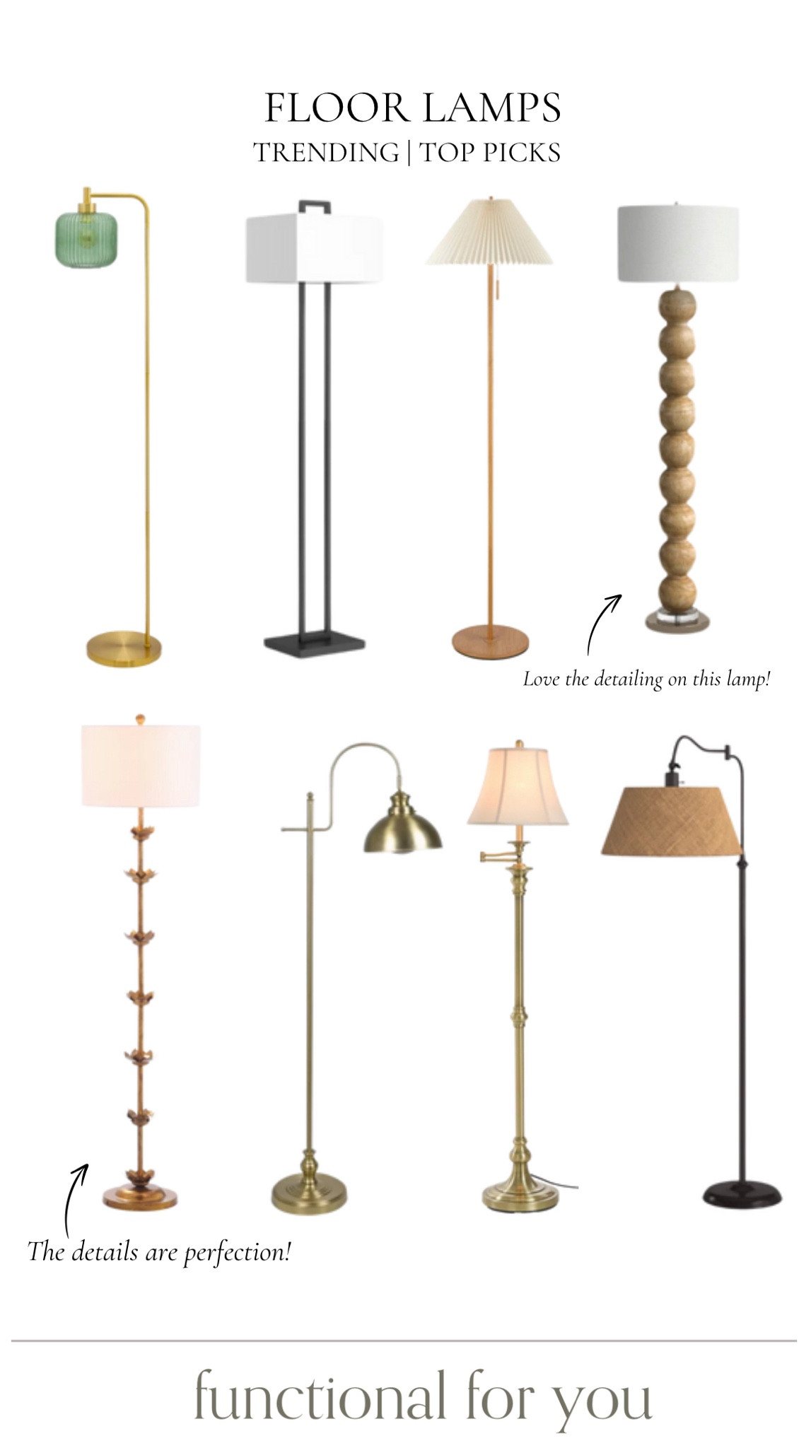 Floor lamps that are trending, all on Wayfair! 





Floor lamps, Wayfair lamps, Wayfair home decor, home lighting 

#LTKStyleTip #LTKHome