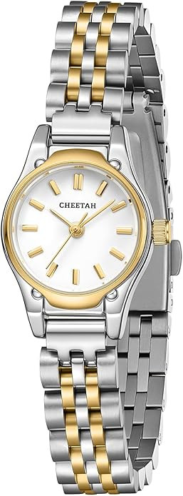 CHEETAH Gold Watches for Women, Dainty Small Round Dial, with Stainless Steel Bracelet Watchband,... | Amazon (US)
