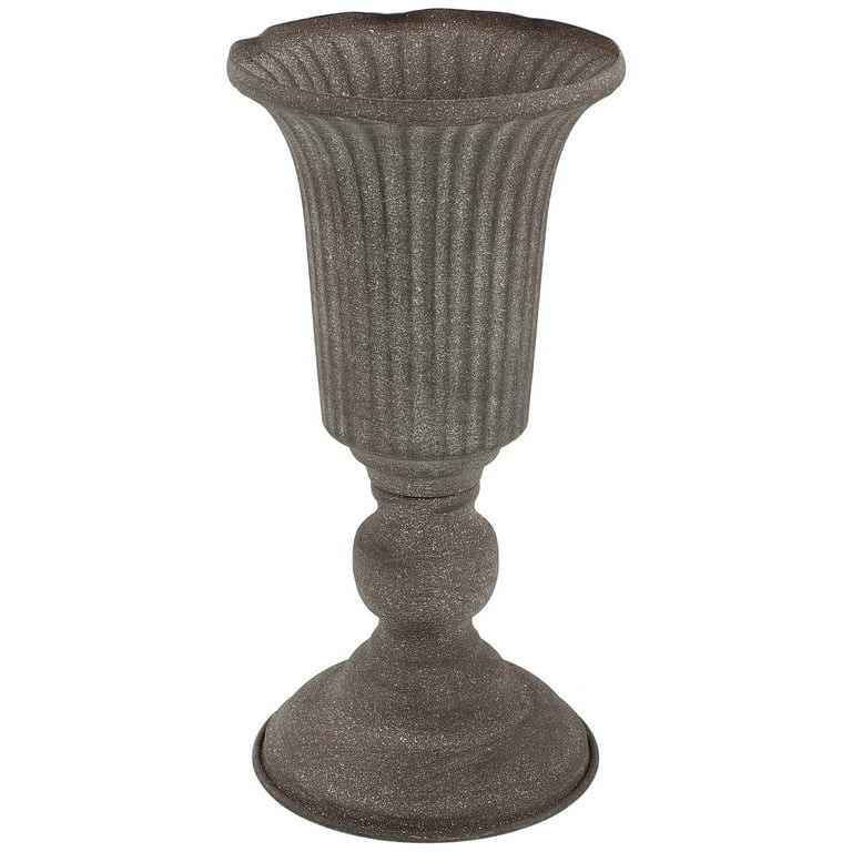 Eease Large Outdoor Urn Vase Cast Iron Vintage Planter Shabby Chic Pots | Walmart (US)