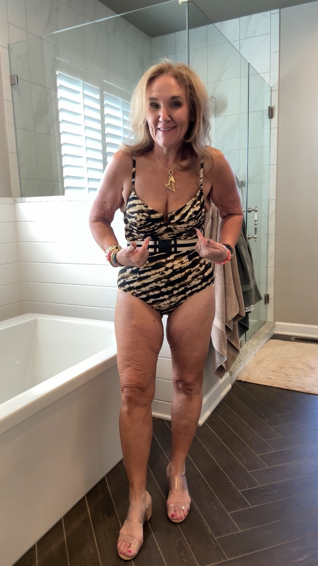I’m loving my suits by the brand vetchy. They’re a really good quality. I am wearing a size large, my larger size good coverage, and not too high on the hip.
I’ll link my favorite coverups as well 

The loving teen moose is my favorite self tanner and right now you can take an extra 15% off site wide with the exclusive code here on LTK  
Vacation outfit, swimsuit, one piece, swimsuit, animal, print swimsuit, leopard print, one piece swimsuit, belted bathing suit



#LTKSwim #LTKSpringSale #LTKWatchNow