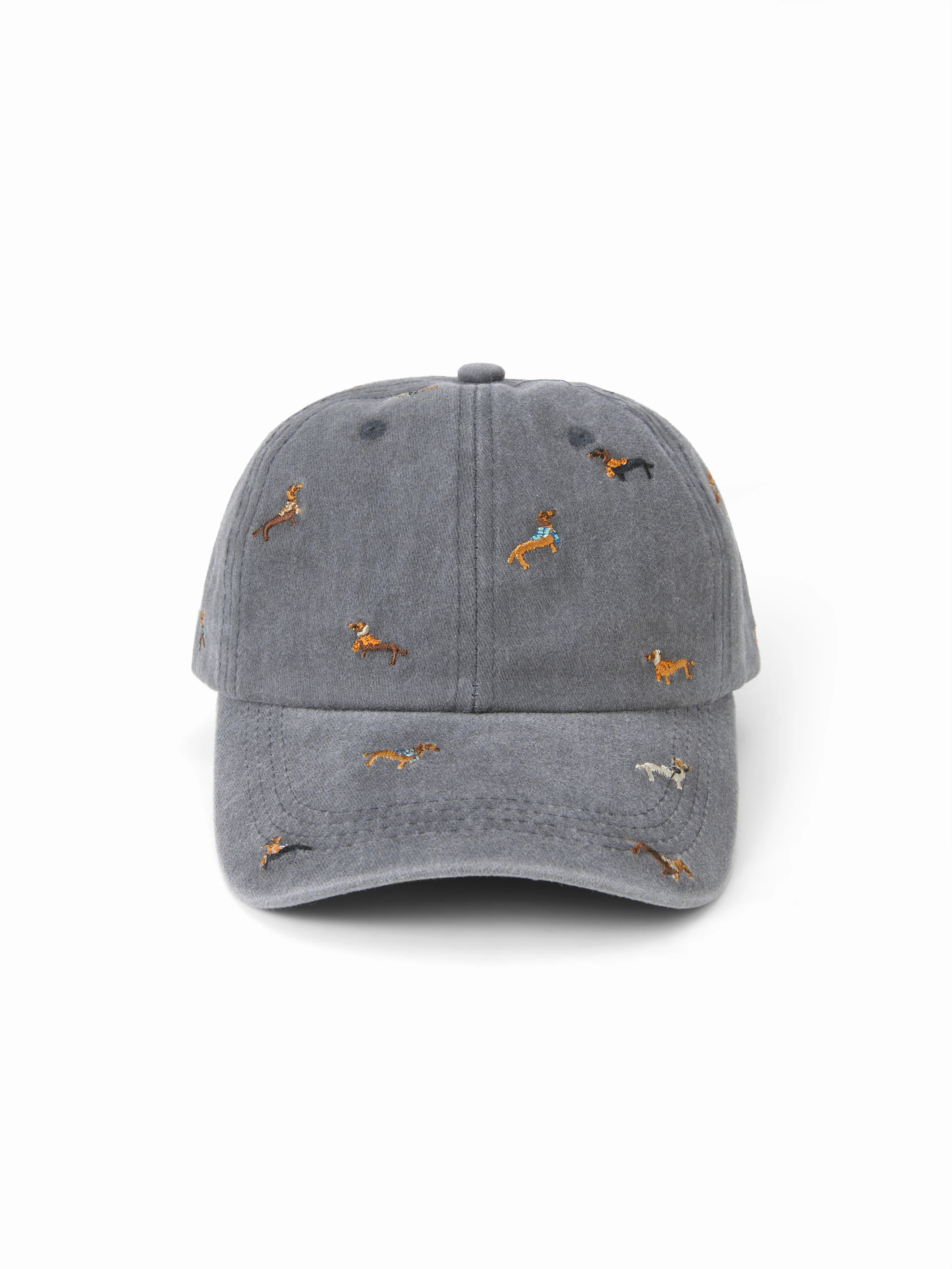 Cotton Blends DACHSHUND EMBROIDERED BASEBALL CAP For Daily Casual | Cider