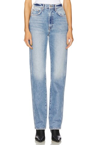 GRLFRND Sara Super High Rise Slim Straight in Astoria from Revolve.com | Revolve Clothing (Global)