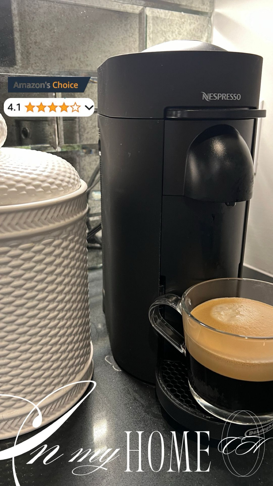 I cannot live without this Nespresso🙈☕️  brews better coffee than 99% of coffee shops! 

Nespresso, at home coffee, Nespresso pods, clear mug, Amazon cup, Amazon mug, morning routine faves, home finds

#LTKFamily #LTKHome