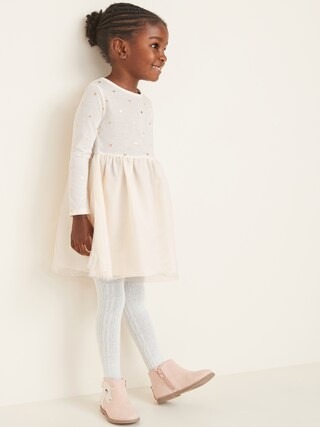 Gold-Foil Polka-Dot Tutu Dress for Toddler Girls | Old Navy (US)