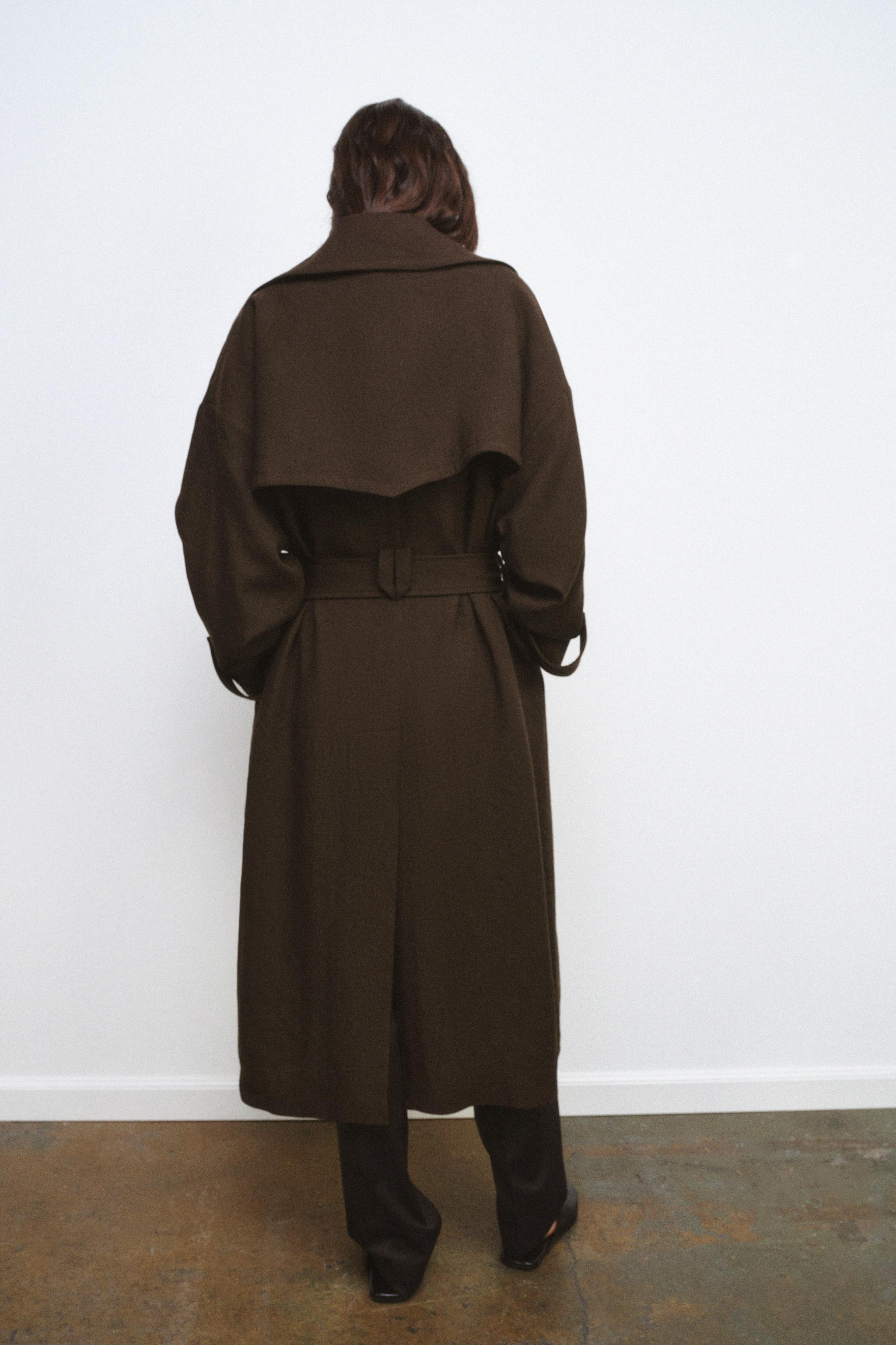 FLIESSENDER TRENCHCOAT AUS WOLLE ZW COLLECTION LIMITED EDITION | Zara DE