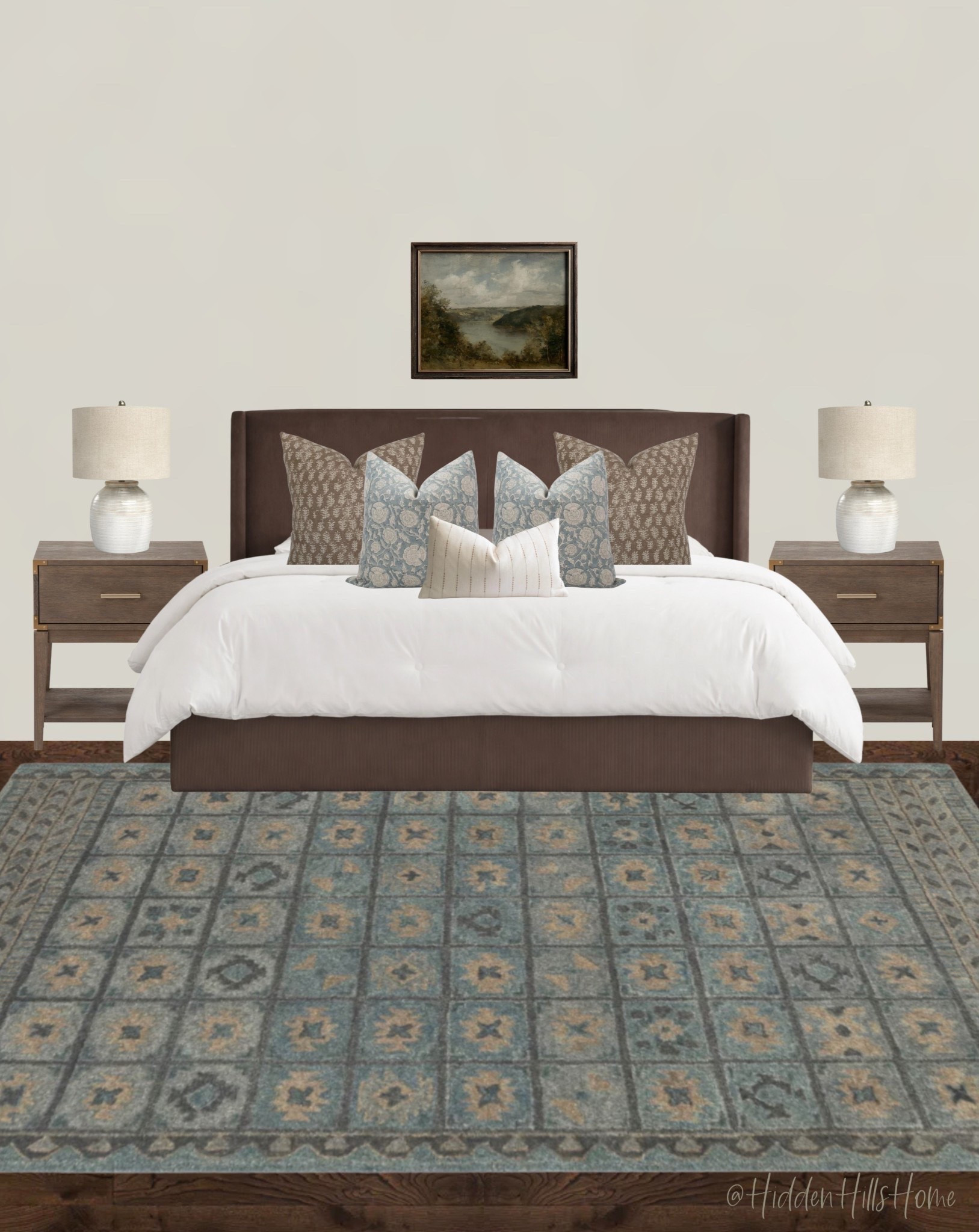 Bedroom decor mood board, bedroom inspiration, bedding, home decor ideas, nightstands, bedroom rug, cozy bedroom design #bed

#LTKHome #LTKSaleAlert #LTKSeasonal
