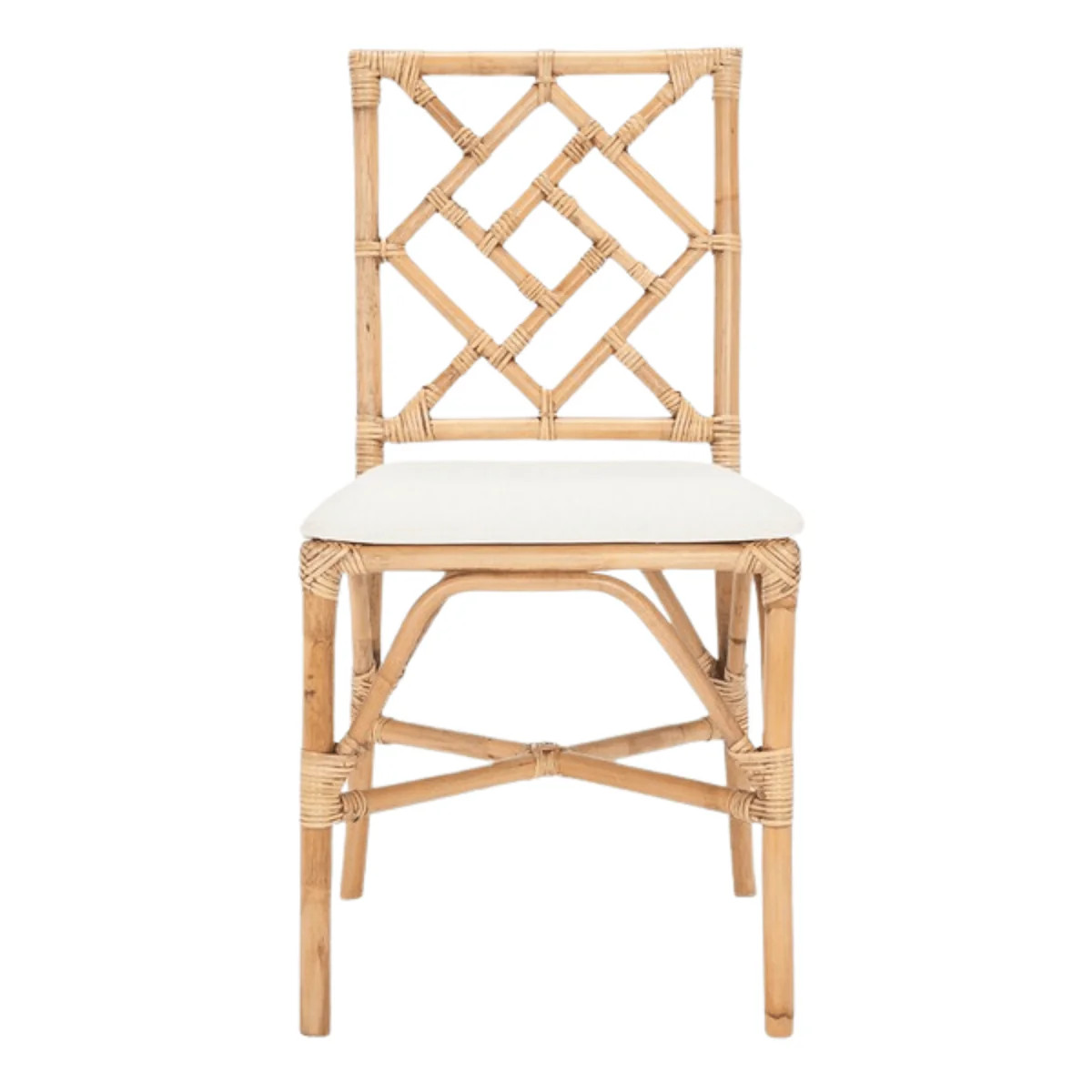 Set of 2 Chinoserie Bamboo Inspired Dining Chairs | The Well Appointed House, LLC