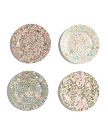 Set Of 4 8in Morris And Co Plates | TJ Maxx