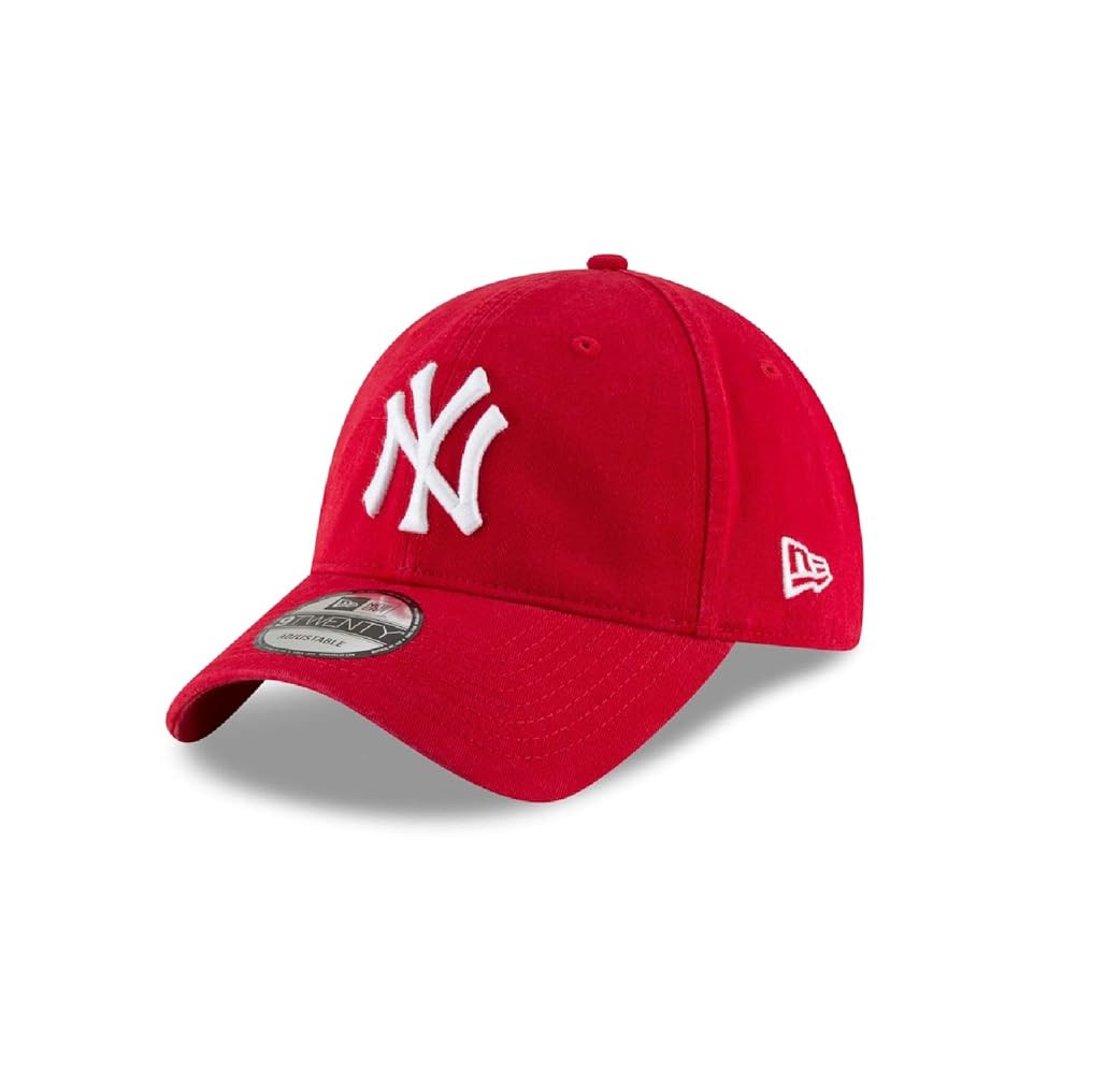 New York Yankees 9TWENTY Red 920 Adjustable Cotton Hat Cap | Amazon (US)