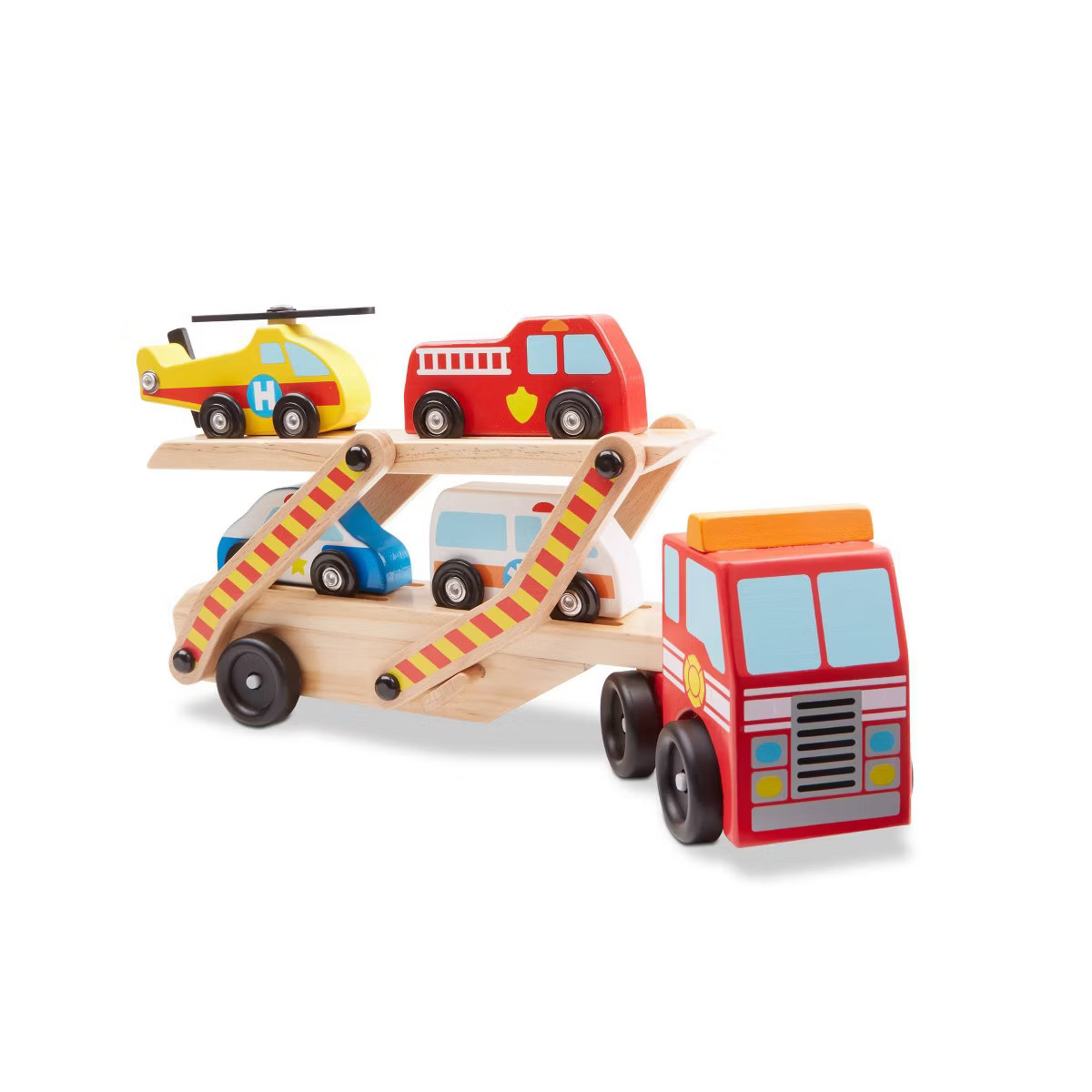 Melissa & Doug Wooden Emergency Vehicle Set of 6 | Target