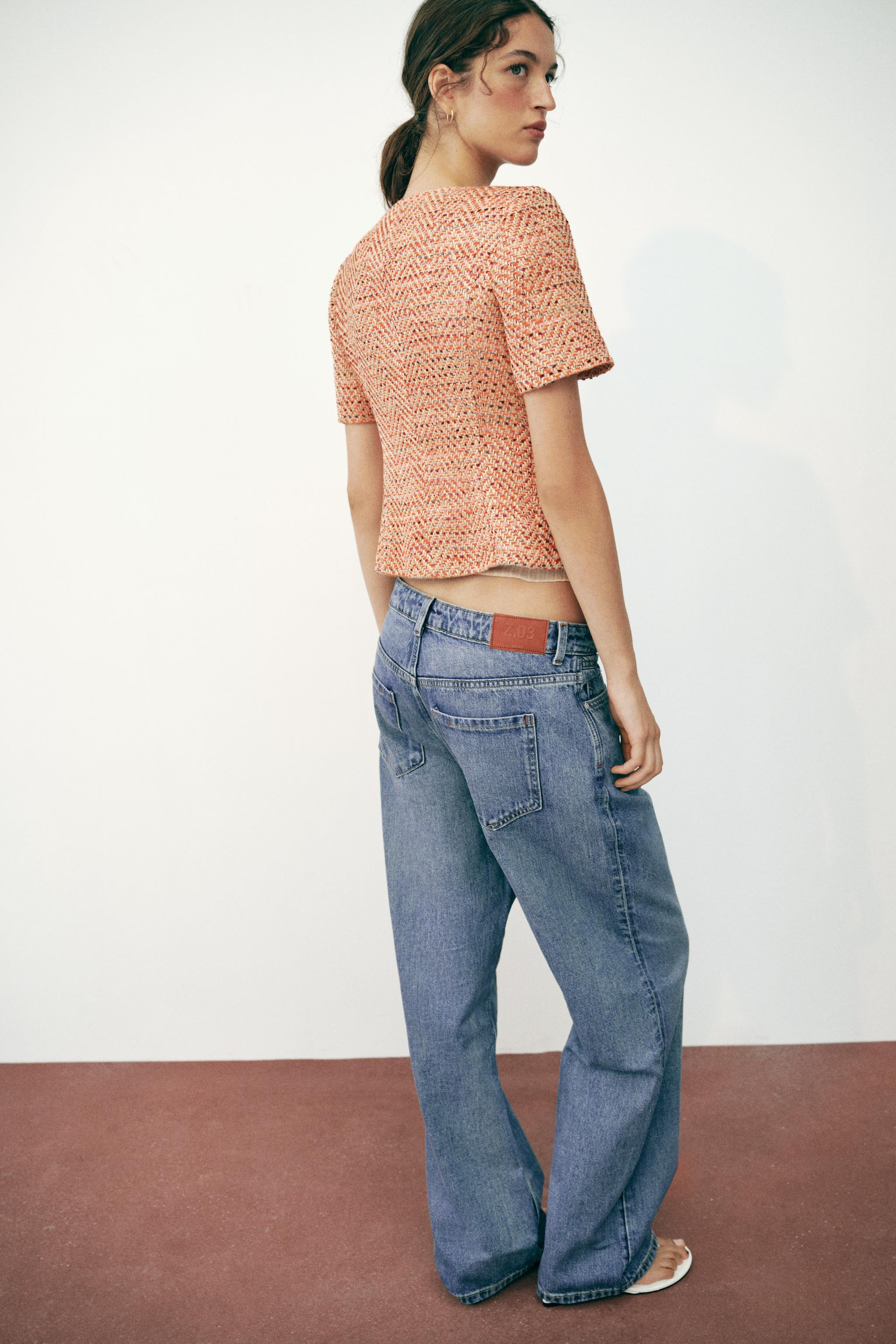 SHORT SLEEVE ROUND NECK BLAZER | Zara US