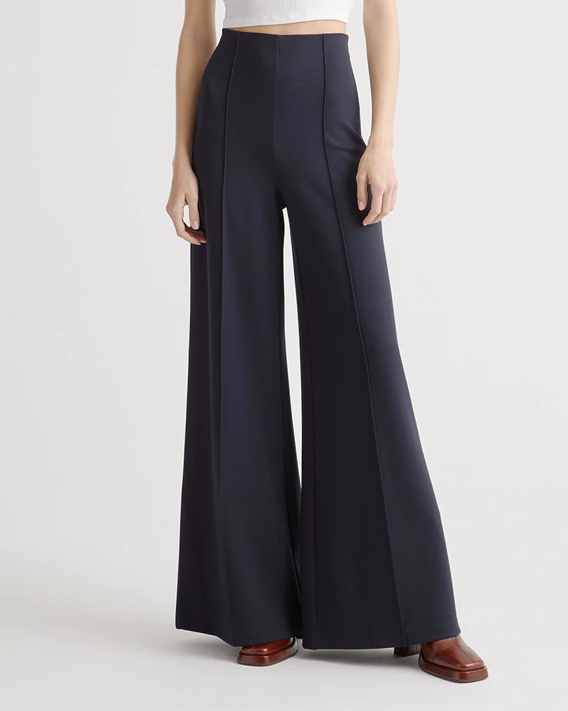 Ultra-Stretch Ponte Super Wide Leg Pants | Quince