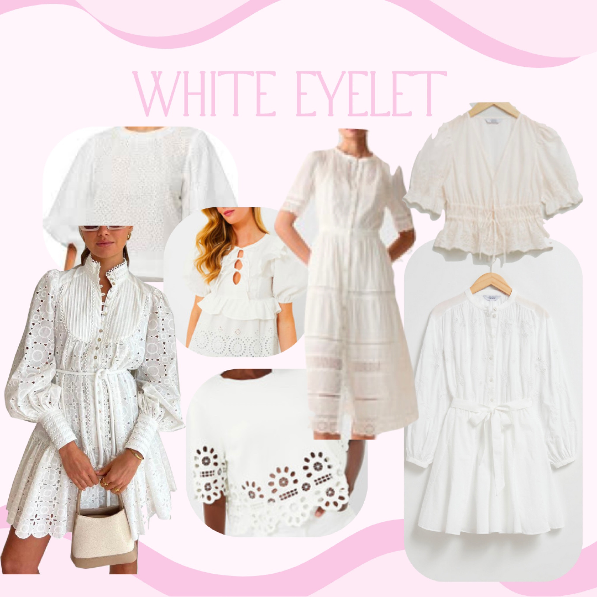 White Eyelet 

#whitedress #whiteblouse #white #eyelet #style #outfit #spring #summer

#LTKwedding #LTKstyletip