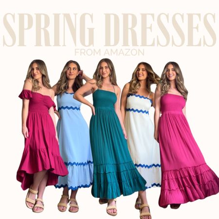 Spring dresses from Amazon! Perfect for vacations. Wearing small in everything 

#LTKSeasonal #LTKstyletip #LTKfindsunder50
