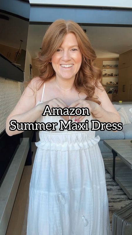 The cutest white maxi dress for summer! Wearing size medium. 

Summer dress. White dress. 

#LTKMidsize #LTKFindsUnder50 #LTKStyleTip