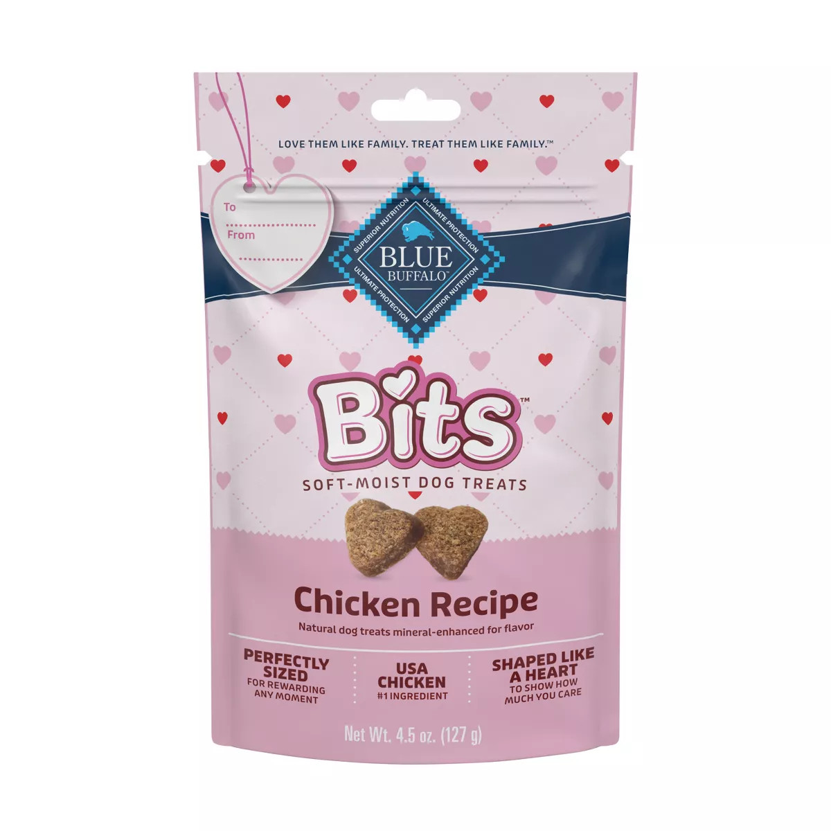 Blue Buffalo Valentine Bites Chicken Flavor Training Dog Treats - 4.5oz | Target