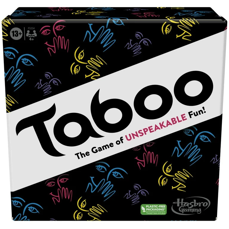 Taboo Classic Word Guessing Board Game for Adults and Teens, 4+ Players, White Elephant Gifts, 13... | Walmart (US)